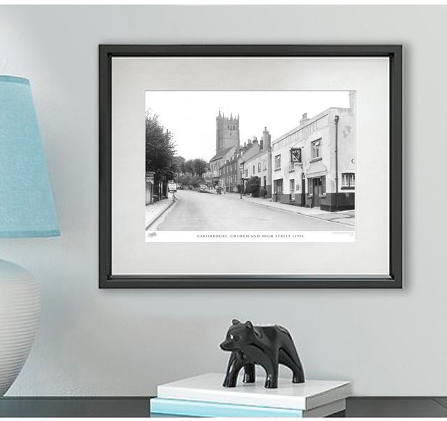 'Carisbrooke, Church and High Street C1955' - Picture Frame Photograph Print on Paper The Francis Frith Collection Size: 45cm H x 60cm W x 2.3cm D on Productcaster.