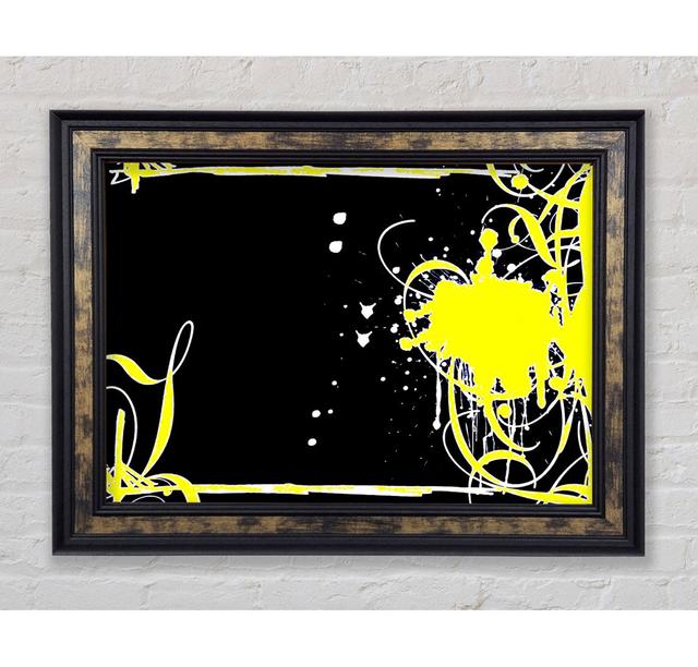 Yellow On Black Framed Print Bright Star Size: 84.1cm H x 142.2cm W on Productcaster.