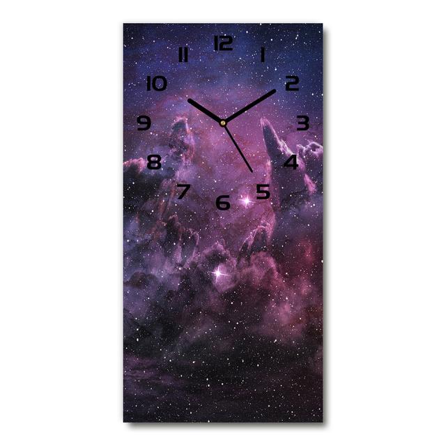 Jellisa Silent Wall Clock East Urban Home Colour: Purple/Black on Productcaster.