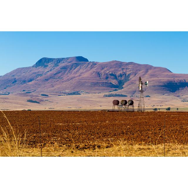 Bolanos Windmill and Farm in South Africa - Wrapped Canvas Photograph Alpen Home Size: 30cm H x 46cm W x 3.8cm D on Productcaster.