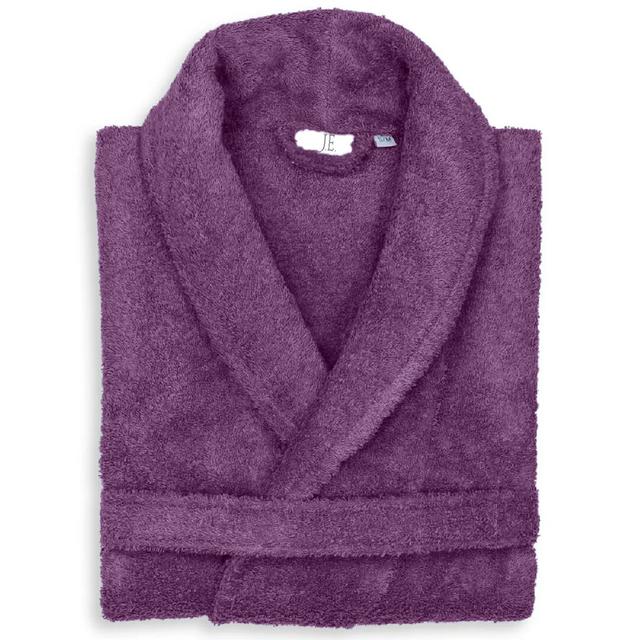 Tilstone Cotton Sateen Unisex Mid-Calf Bathrobe Wade Logan Size: S, Colour: Purple on Productcaster.