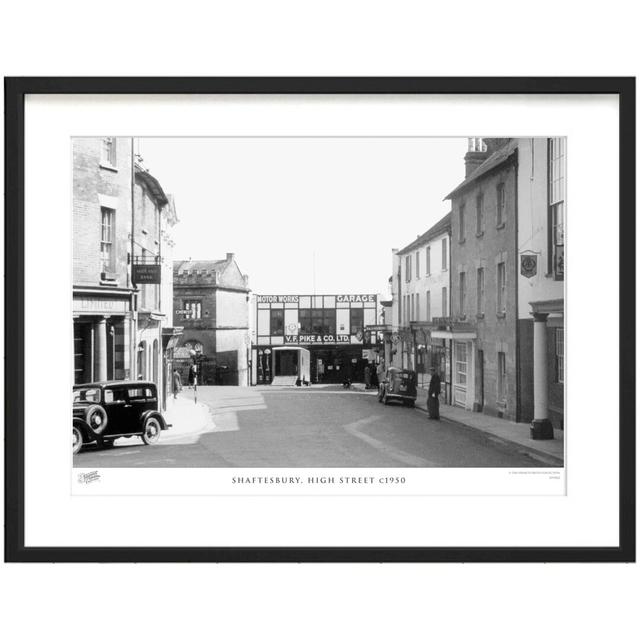 'Shaftesbury, High Street C1950' by Francis Frith - Picture Frame Photograph Print on Paper The Francis Frith Collection Size: 28cm H x 36cm W x 2.3cm on Productcaster.