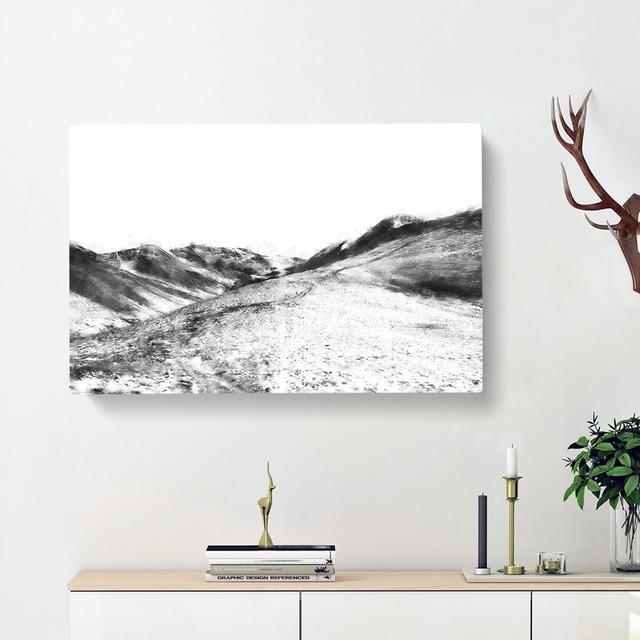 Path Through the Lake District - Wrapped Canvas Painting Print East Urban Home Size: 60cm H x 91cm W x 3cm D on Productcaster.