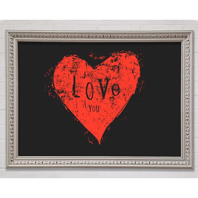 Love You 2 Framed Print Bright Star Size: 84.1cm H x 118.9cm W x 3cm D on Productcaster.