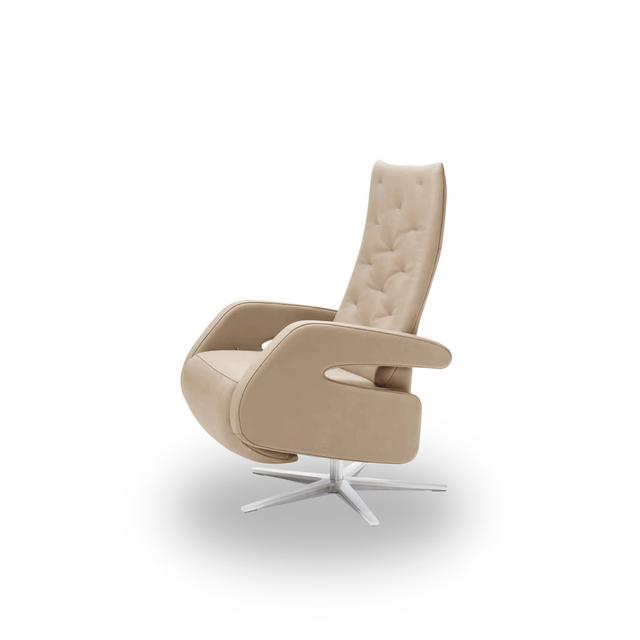 Eneida Swivel Recliner Metro Lane Upholstery Colour: Pietra-Beige on Productcaster.