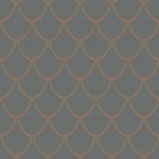 Potrero 10.05cm x 53cm Textured Glitter Wallpaper Roll Corrigan Studio Colour: Gold/Grey on Productcaster.