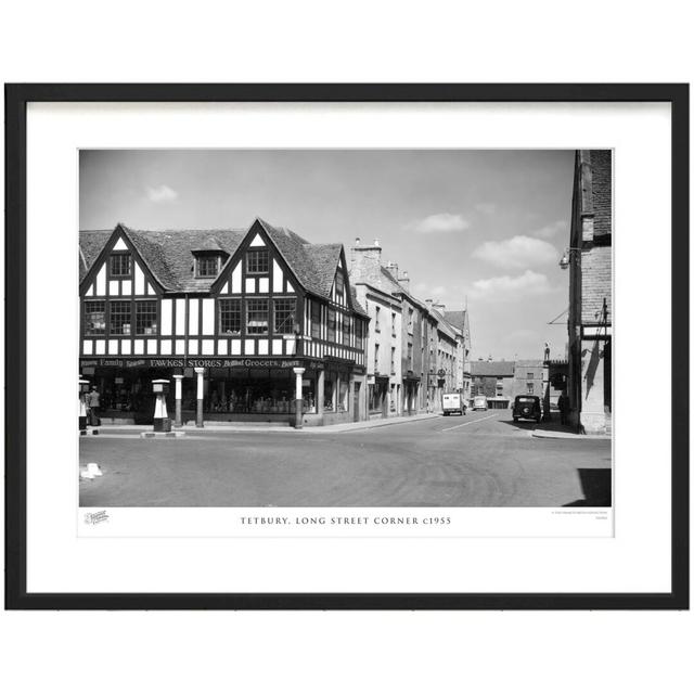 'Tetbury, Long Street Corner C1955' by Francis Frith - Picture Frame Photograph Print on Paper The Francis Frith Collection Size: 28cm H x 36cm W x 2. on Productcaster.