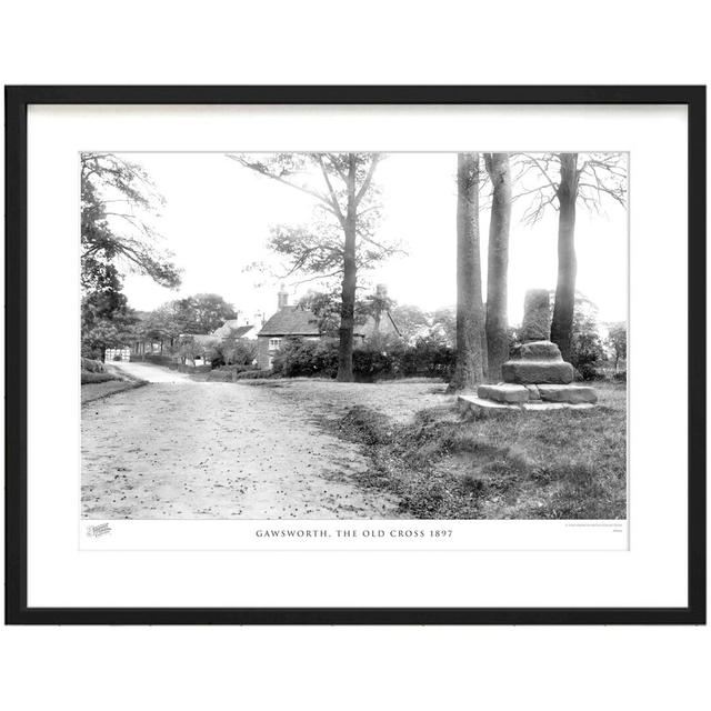 'Gawsworth, the Old Cross 1897' by Francis Frith - Picture Frame Photograph Print on Paper The Francis Frith Collection Size: 28cm H x 36cm W x 2.3cm on Productcaster.