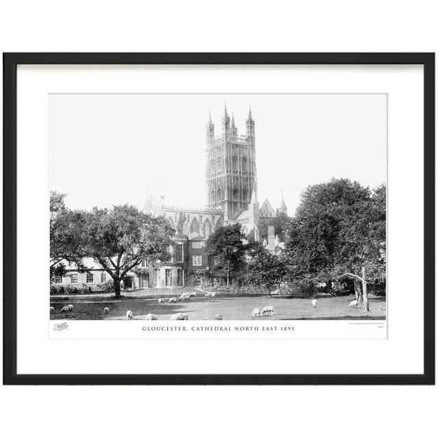 'Gloucester, Cathedral North East 1891' by Francis Frith - Picture Frame Photograph Print on Paper The Francis Frith Collection Size: 28cm H x 36cm W on Productcaster.