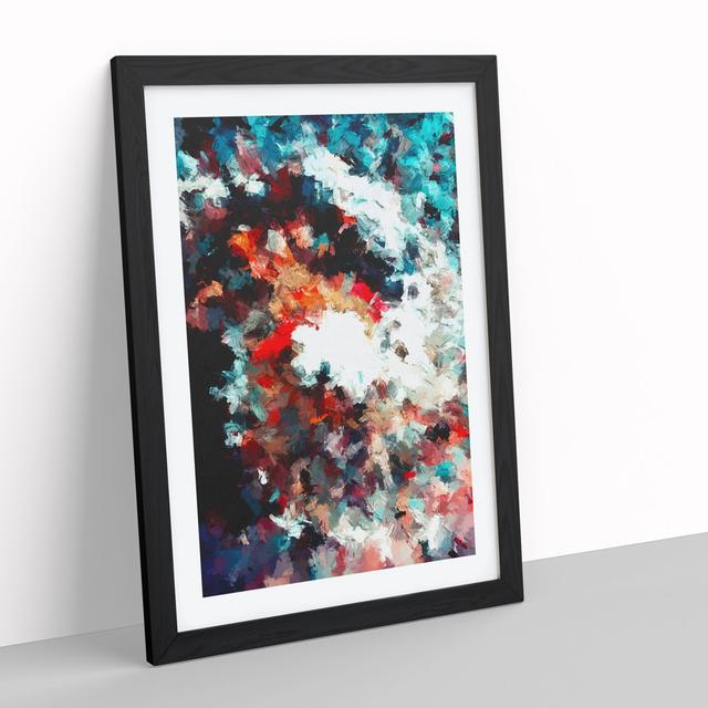 Passion of Flowers Abstract - Picture Frame Painting Metro Lane Size: 64cm H x 46cm W x 2cm D, Frame Colour: Black Framed on Productcaster.