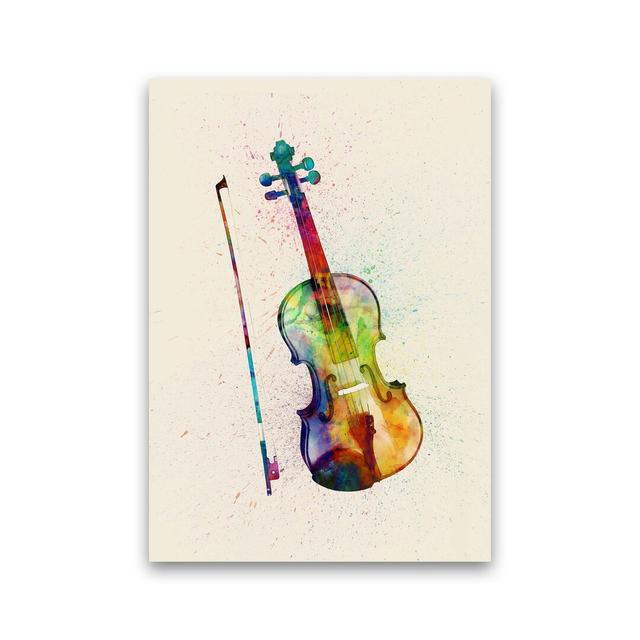 Violin by Michael Tompsett - Print Ebern Designs Size: 30cm H x 21cm W x 1cm D, Format: Unframed on Productcaster.