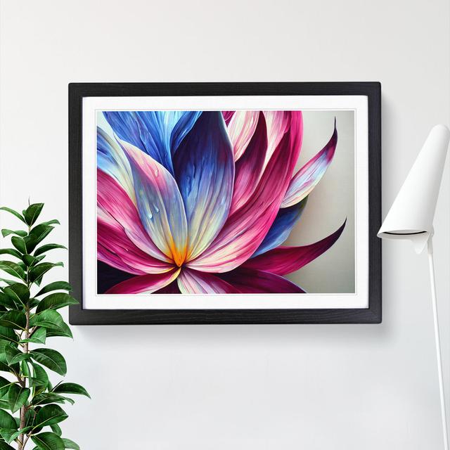 Colourful Floral Art Vol.1 Abstract - Picture Frame Graphic Art ClassicLiving Size: 34cm H x 46cm W x 2cm D, Frame Colour: Black Framed on Productcaster.