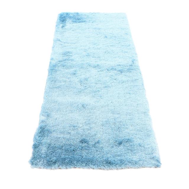 Breeze Power Loom Light Blue Rug Carpetfine Rug Size: Runner 80 x 350cm on Productcaster.