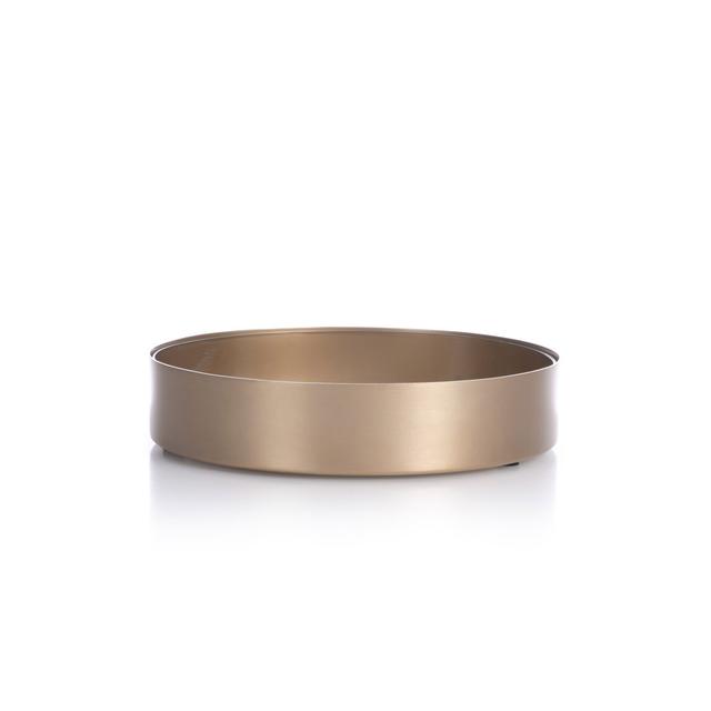 Stainless Steel Cylinder Decorative Bowl XLBoom Colour: Soft Copper on Productcaster.