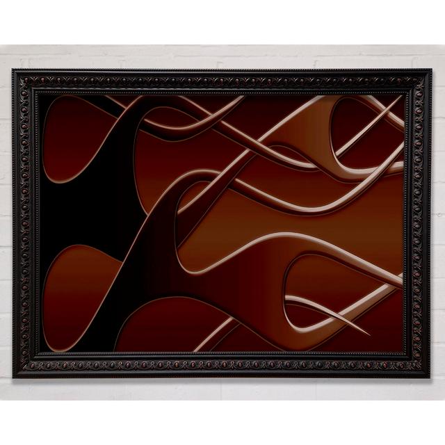 Chocolate Flames Framed Print Ivy Bronx Size: 21cm H x 29.7cm W on Productcaster.