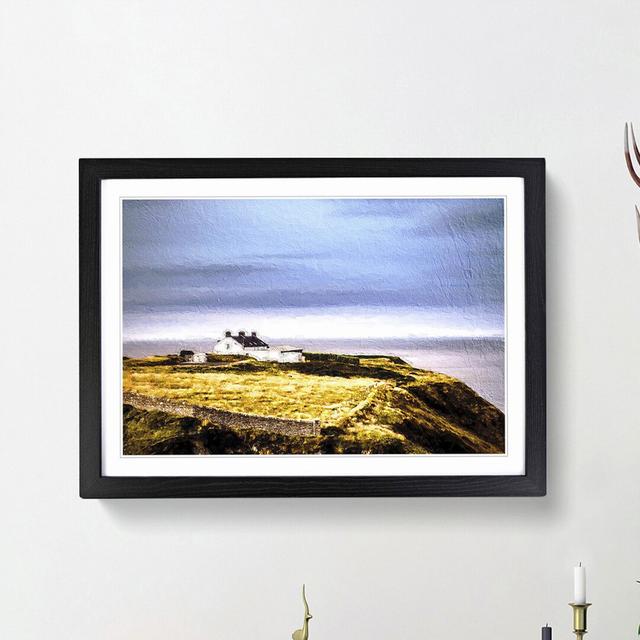 House Upon the Coast of Dublin Ireland - Picture Frame Painting Print East Urban Home Frame Option: Black Framed, Size: 48cm H x 65cm W x 2cm D on Productcaster.