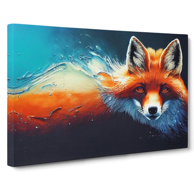 Fox Art Vol.1 - Wrapped Canvas Painting Alpen Home Size: 40cm H x 60cm W x 3cm D on Productcaster.