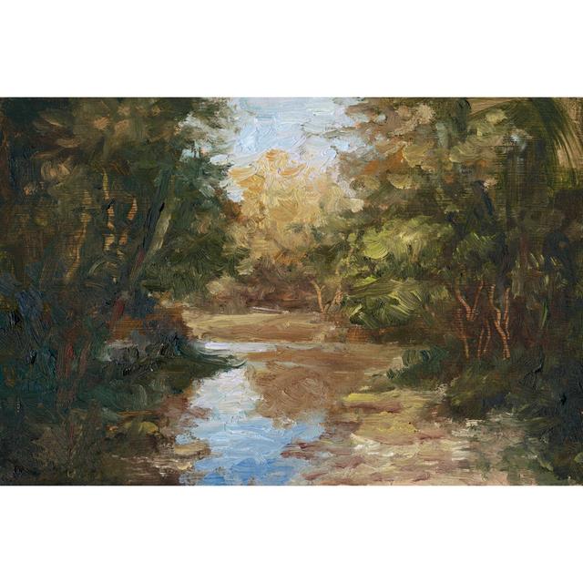 Winding River by Mary Jean Weber - Wrapped Canvas Painting Marlow Home Co. Size: 51cm H x 76cm W on Productcaster.