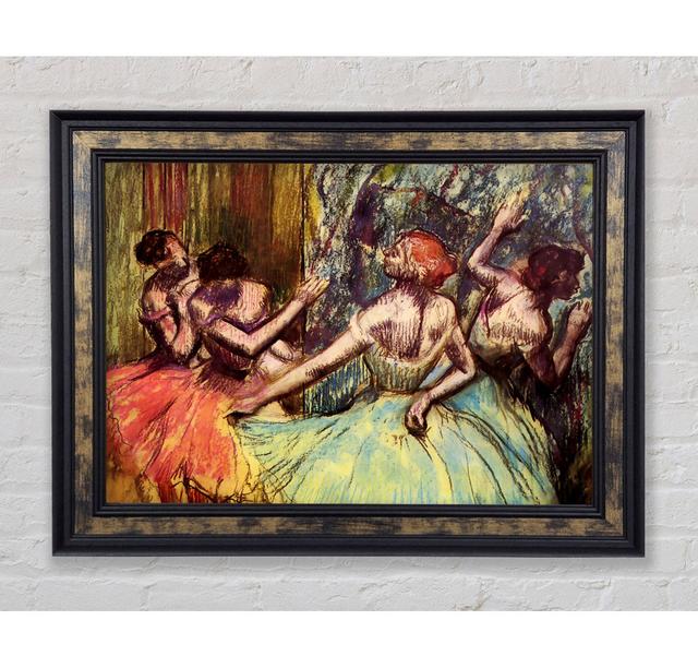 Degas Four Dancers Behind The Scenes - Single Picture Frame Art Prints Bright Star Size: 21cm H x 42 cm W x 8cm D on Productcaster.