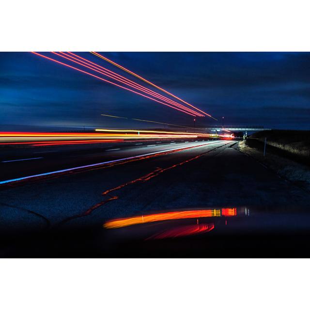 Night Expressway Abstract by Willowpix - Wrapped Canvas Art Prints 17 Stories Size: 20cm H x 30cm W x 3.8cm D on Productcaster.