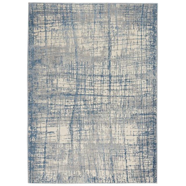 Rush Tufted Ivory/Blue Rug Calvin Klein Rug Size: Rectangle 122cm x 183cm on Productcaster.