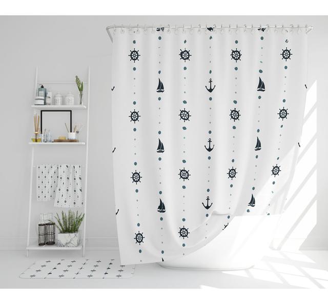 Natesha Polyester Shower Curtain Set (Set of 3) East Urban Home on Productcaster.