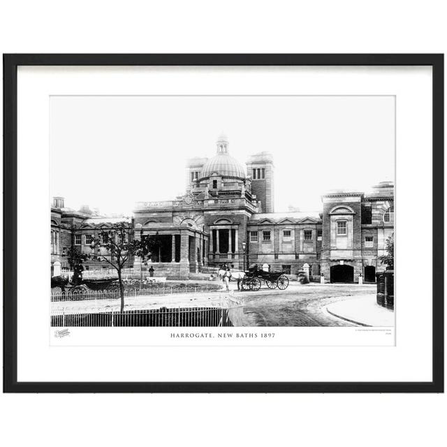 'Harrogate, New Baths 1897' - Picture Frame Photograph Print on Paper The Francis Frith Collection Size: 60cm H x 80cm W x 2.3cm D on Productcaster.