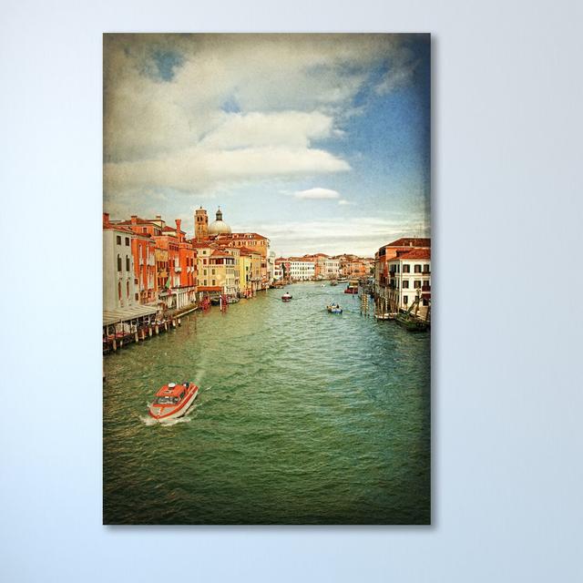 On the Canal I by Dano - Wrapped Canvas Photograph Print East Urban Home Size: 107cm H x 71cm W x 4cm D on Productcaster.