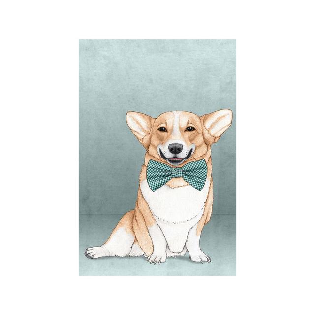 Corgi Dog by Barruf - Painting on Canvas East Urban Home Size: 101.6cm H x 66.04cm W x 1.91cm D, Frame Option: No Frame on Productcaster.