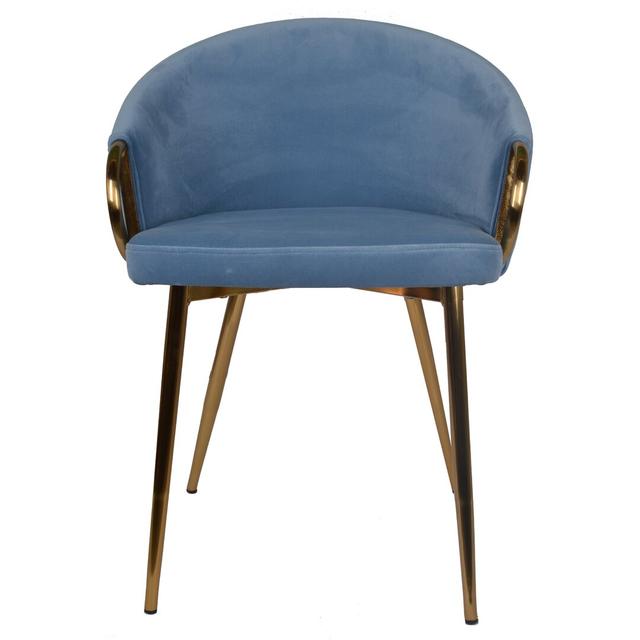 Tennessee Upholstered Dining Chair Fairmont Park Upholstery Colour: Blue on Productcaster.