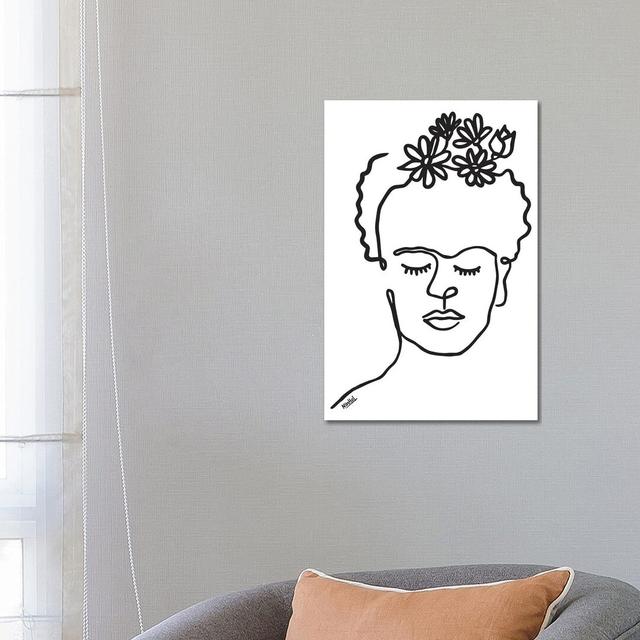 Frida by Ninhol - Wrapped Canvas Print World Menagerie Size: 66.04cm H x 45.72cm W x 1.91cm D on Productcaster.