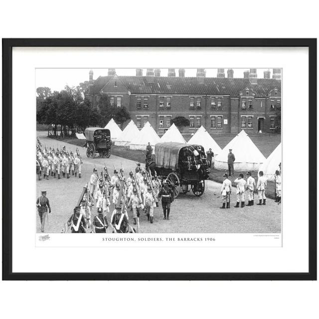 Stoughton, Soldiers, The Barracks 1906 by Francis Frith - Single Picture Frame Print The Francis Frith Collection Size: 28cm H x 36cm W x 2.3cm D on Productcaster.