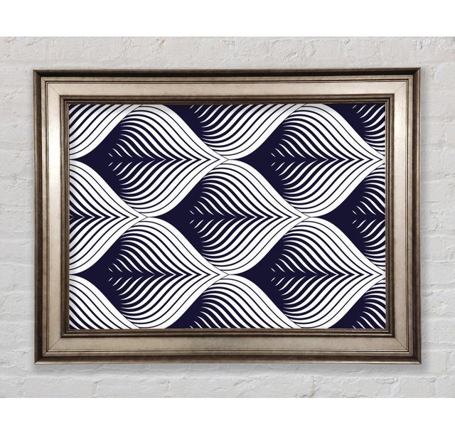 Staggered Leaf Shapes Framed Print Bright Star Size: 21cm H x 42cm W on Productcaster.