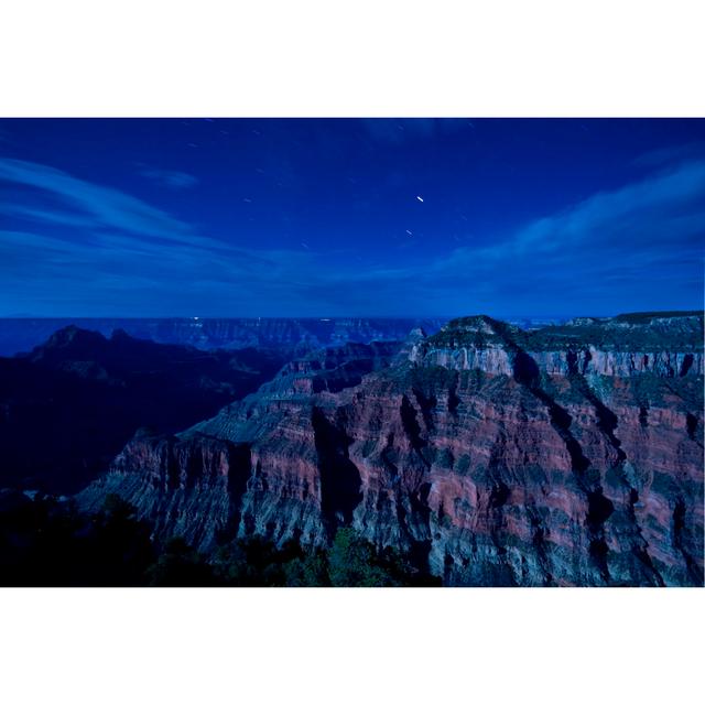 Grand Canyon in Moonlight - Wrapped Canvas Photograph Natur Pur Size: 51cm H x 76cm W on Productcaster.