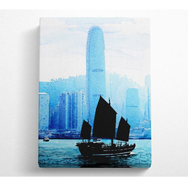 Hong Kong Harbour Morning Mist - Wrapped Canvas Art Prints Latitude Run Size: 121.9cm H x 81cm W x 10cm D on Productcaster.