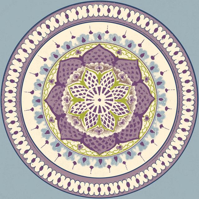 Medallion 3 Soft Colours - Wrapped Canvas Graphic Art Latitude Vive Size: 76cm H x 76cm W x 3.8cm D on Productcaster.