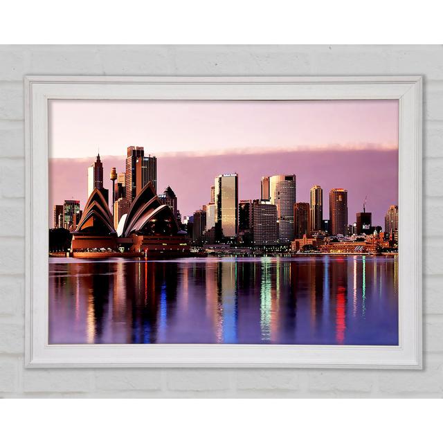 Sydney Harbour Opera House Stunning Pink Reflections Framed Print Bright Star Size: 29.7cm H x 42cm W x 1.5cm D on Productcaster.