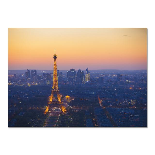 Eiffel Tower At Sunset by Jim Zuckerman - No Frame Print on Plastic / Acrylic Ebern Designs Size: 65cm H x 95cm W on Productcaster.