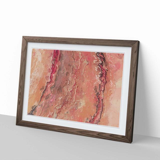 Lust of a Dream in Abstract - Picture Frame Graphic Art Print East Urban Home Frame Option: Walnut, Size: 40cm H x 60cm W x 2cm D on Productcaster.