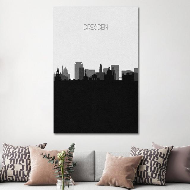 Dresden, Germany City Skyline by Ayse Deniz Akerman - Print on Canvas iCanvas Format: Wrapped Canvas, Size: 152.4cm H x 101.6cm W x 3.81cm D on Productcaster.