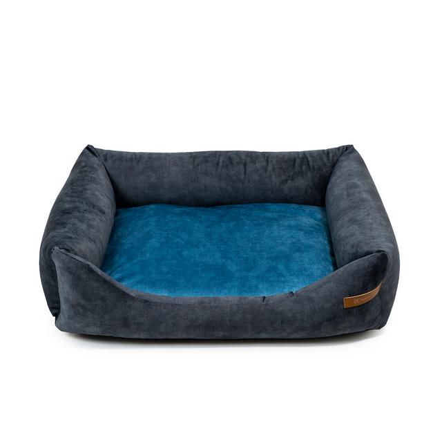 Orthopedic Polyester Pet Bed Rexproduct Size: 20cm H x 85cm W x 105cm D, Colour: Graphite/Blue on Productcaster.