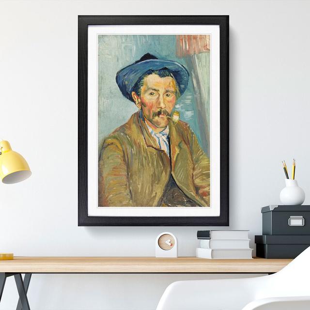 The Pipe Smoker by Vincent Van Gogh - Picture Frame Painting East Urban Home Size: 65cm H x 48cm W x 2cm D, Frame Option: Black Framed on Productcaster.