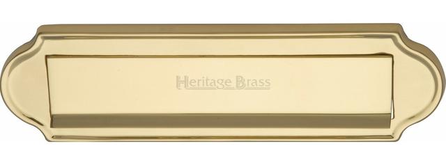 28 cm x 7.8 cm Brass Letter Plate Heritage Brass Colour: Polished Brass on Productcaster.