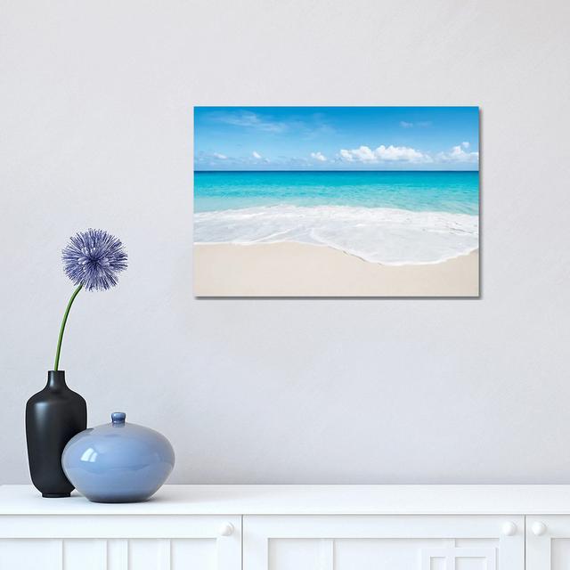 Turquoise Water At Anse Georgette Beach, Praslin, Seychelles Highland Dunes Size: 31cm H x 46cm W x 1.9cm D on Productcaster.