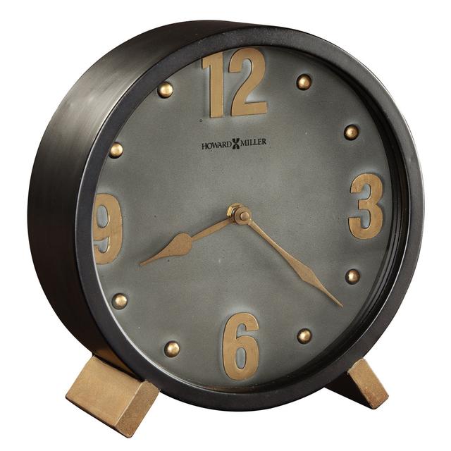 Metal Quartz Movement / Crystal Tabletop Clock in Black Soames Clock Company on Productcaster.