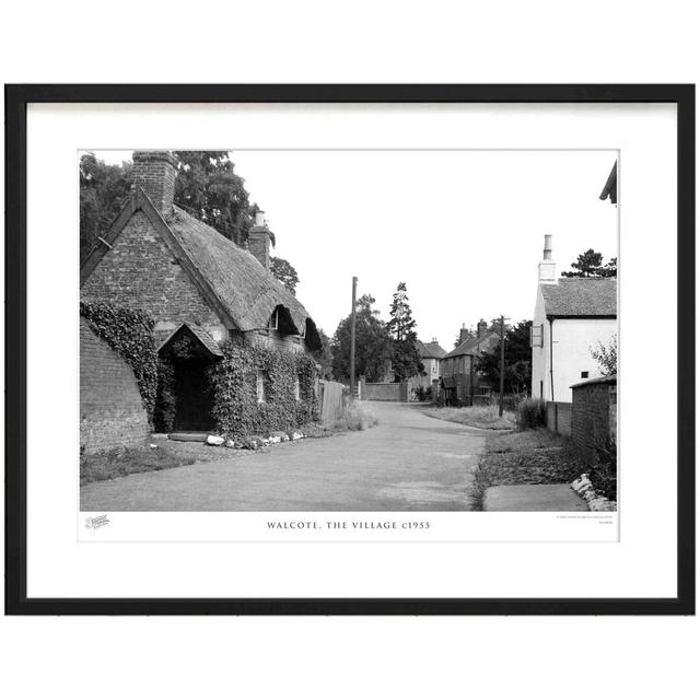 'Walcote, the Village C1955' - Picture Frame Photograph Print on Paper The Francis Frith Collection Size: 63.3cm H x 83.5cm W x 2.3cm D on Productcaster.