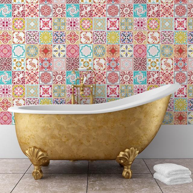 Gartman 15cm x 15cm PVC Mosaic Tile Marlow Home Co. on Productcaster.