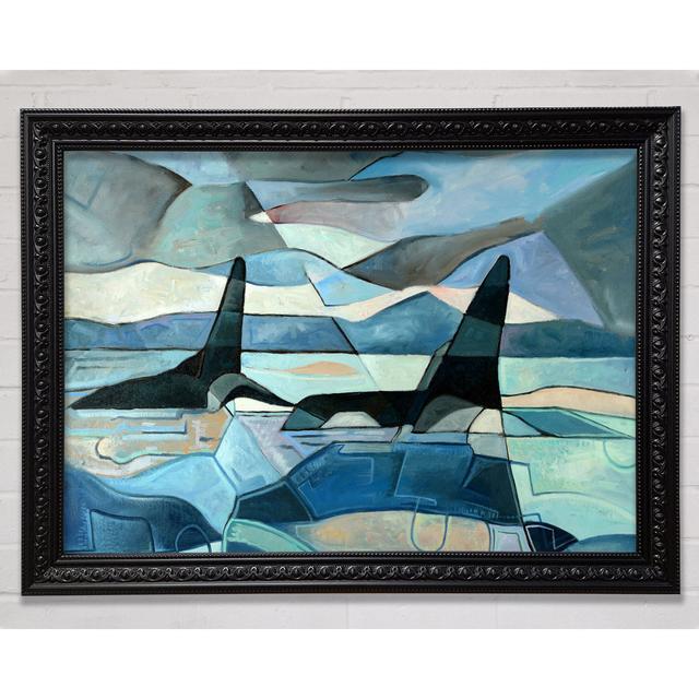 Whale Sail Framed Print Highland Dunes Size: 29.7cm H x 42cm W on Productcaster.