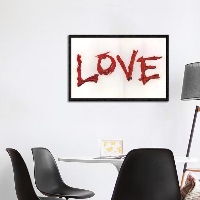 Love by Manasseh Johnson - Print on Canvas Ebern Designs Format: Black Framed, Size: 66.04cm H x 101.6cm W x 3.81cm D on Productcaster.