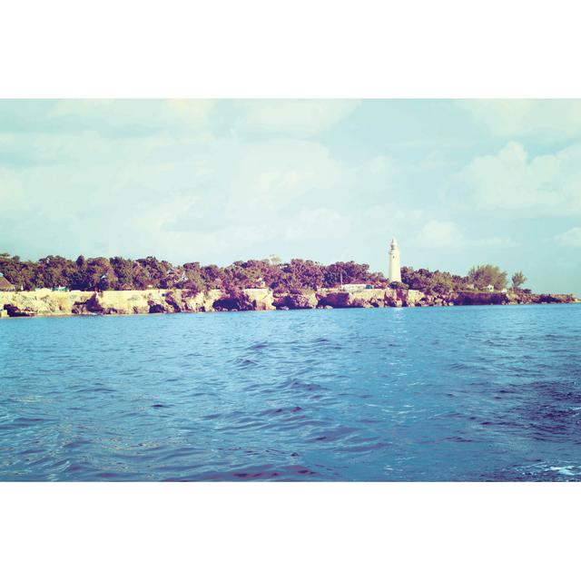 Lighthouse Lagoon - Wrapped Canvas Print Breakwater Bay Size: 81cm H x 122cm W x 3.8cm D on Productcaster.